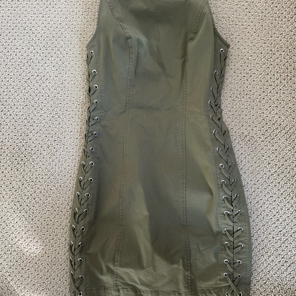 A.L.C. Olive Lace-Up Sheath Dress